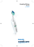 Philips Sonicare HealthyWhite Rechargeable sonic toothbrush HX6730/02
