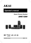 Akai AHC1200 home cinema system