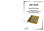 EXSYS Board with 4 x PCI-Slot expansion + ATX-Bracket