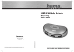 Hama USB 2.0 Hub 1:4, silver