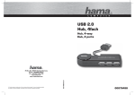 Hama USB 2.0 Hub 1:4, black