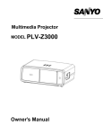 Sanyo PLV-Z3000 data projector