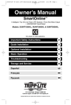 Tripp Lite SmartOnline 220-240V 3kVA 2.1kW On-Line Double-Conversion UPS, SNMP, Webcard, Tower, C20 inlet, DB9 Serial