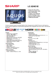 Sharp LC-52HD1E LCD TV