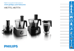 Philips Pure Essentials Collection HR7774/90 1000 W Compact 2-in-1 setup 3.4 l bowl Food processor