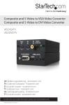 StarTech.com Composite and S-Video to DVI-D Video Converter with Scaler