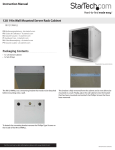 StarTech.com 12U 19in Wall Mounted Server Rack Cabinet