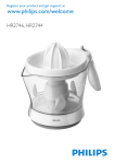 Philips Citrus press HR2746/80