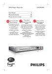 Philips DVDR3390 DVD Player/Recorder