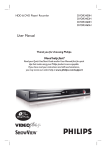 Philips DVDR3452H Hard Disk/DVD Recorder