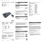 Philips SPT1000BC PS2 Keyboard & Mouse set