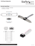 StarTech.com 1 Port 9in DB9 Serial Port Bracket to 10 Pin Header