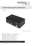 StarTech.com 2 Port Professional PS/2 KVM Switch