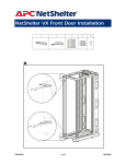 APC NetShelter VX 42U Curved Front Door Black