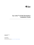 Sun Ultra 20 M2 Workstation Installation Guide