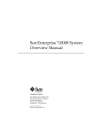 Sun Enterprise 10000 System Overview Manual