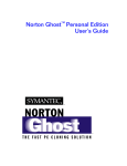 Norton Ghost Personal Edition User`s Guide