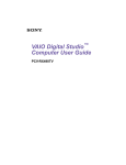 VAIO Digital Studio Computer User Guide