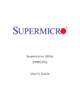 Supermicro Utility (IPMICFG) User`s Guide