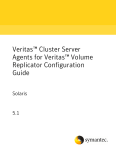 Cluster Server Agents for Veritas™ Volume Replicator Configuration