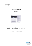 Synology DiskStation DS411J Quick Installation Guide - Use-IP