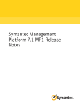 Symantec Management Platform 7.1 MP1 Release Notes