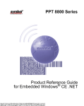 EDA-PDA Barcode Reader Symbol 8800 - User Guide