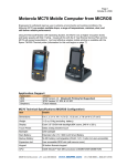 Motorola MC70 Mobile Computer from MICROS