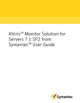 Altiris™ Monitor Solution for Servers 7.1 SP2 from Symantec™ User