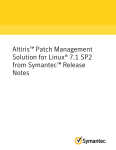Altiris™ Patch Management Solution for Linux® 7.1 SP2 from