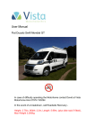 User Manual - Vista Motorhome Hire