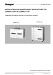 installation and maintenance instructions for compact unit