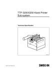 TTP 5200/5250 Kiosk Printer, Technical Specification