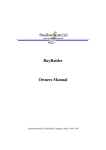 BayRaider Owners Manual - Swallow Boats Association