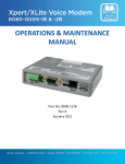 Xpert/XLite Voice Modem Users Manual