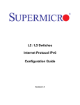 L2 / L3 Switches Internet Protocol IPv6 Configuration