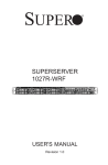 SUPERSERVER 1027R-WRF