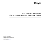 Sun Fire V480 Server Parts Installation and Removal Guide