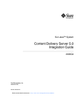 Sun Java System Content Delivery Server Integration Guide