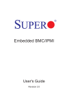 SuperMicro Embedded BMC/IPMI Manual, Revision 2.0