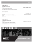 Quickie® GTX Quickie® GTX Quickie® GTX - Quickie