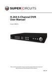 H.264 4-Channel DVR User Manual