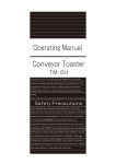 Operating Manual Conveyor Toaster