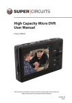 MDVR16 High Capacity Micro DVR User Manual
