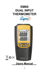 EM60 Dual Differential Thermometer