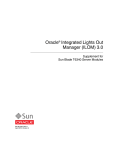 Oracle Integrated Lights Out Manager 3.0 Supplement for the Sun