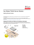 Sun Blade T6340 Server Module Getting Started Guide