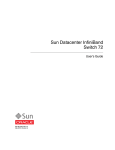 Sun Datacenter InfiniBand Switch 72 User`s Guide