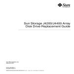 Sun Storage J4200/J4400 Array Disk Drive Replacement Guide