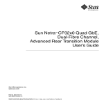 Sun Netra CP32x0 Quad GbE, Dual-Fibre Channel, Advanced Rear